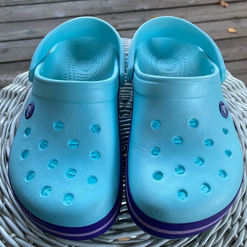 Womens Crocs Blue and Purple Color